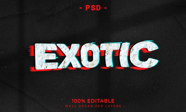 Bearbeitbarer 3D-Texteffektstil mit Hintergrund