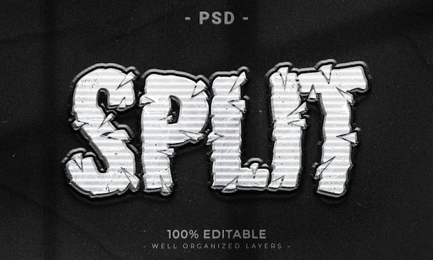 Bearbeitbarer 3D-Texteffektstil mit Hintergrund