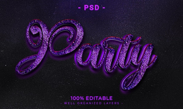 Bearbeitbarer 3D-Texteffektstil mit Hintergrund