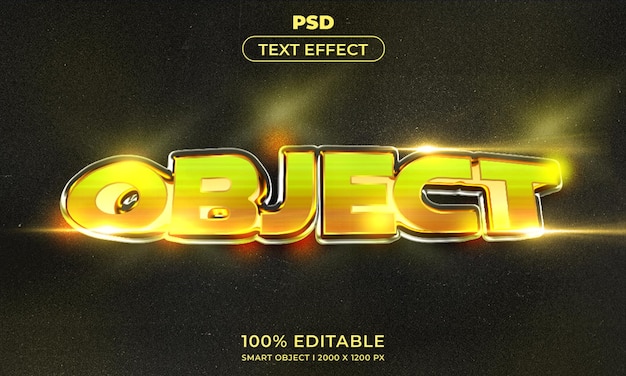 Bearbeitbarer 3D-Texteffektstil mit Hintergrund