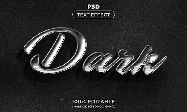 Bearbeitbarer 3D-Texteffektstil mit Hintergrund