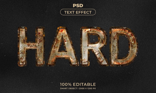 Bearbeitbarer 3D-Texteffektstil mit Hintergrund