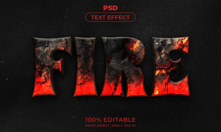 PSD bearbeitbarer 3d-texteffektstil mit hintergrund