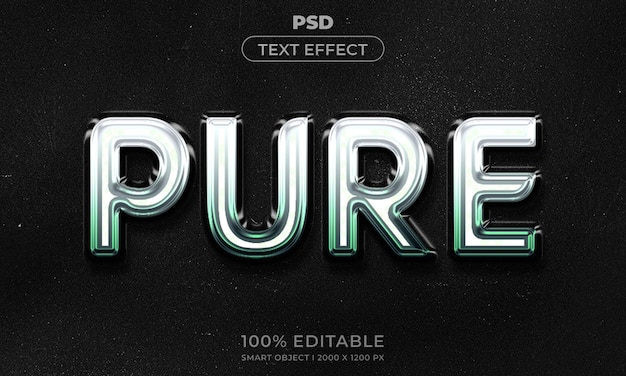 Bearbeitbarer 3D-Texteffektstil mit Hintergrund