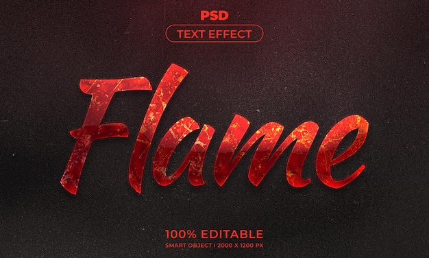 Bearbeitbarer 3D-Texteffektstil mit Hintergrund