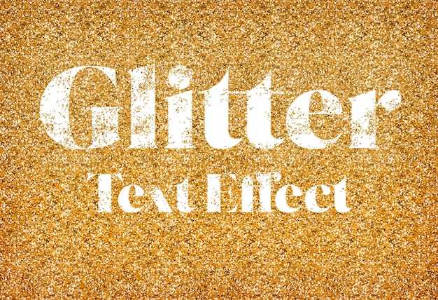 Bearbeitbarer glitzertexteffekt