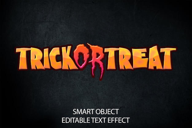 Bearbeitbarer Halloween-Texteffekt PSD