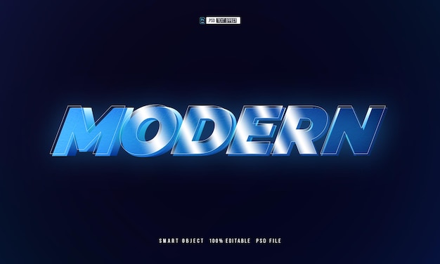 Bearbeitbarer High-Tech-Texteffekt im PSD-Stil im modernen Trendstil