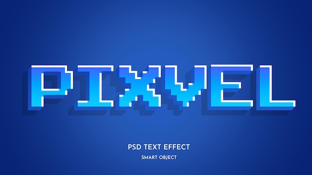Bearbeitbarer pixeltexteffekt stilisierter spielschriftstil