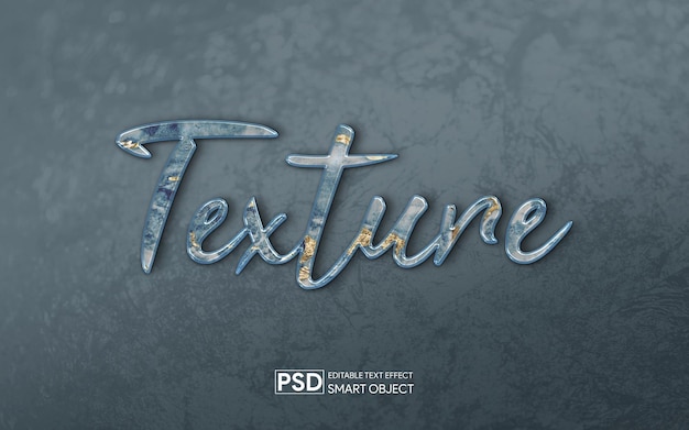 Bearbeitbarer PSD-Texteffekt 3D-Alphabet-Stil