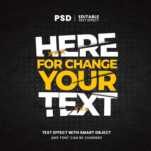 Bearbeitbarer Text-Stil-Effekt