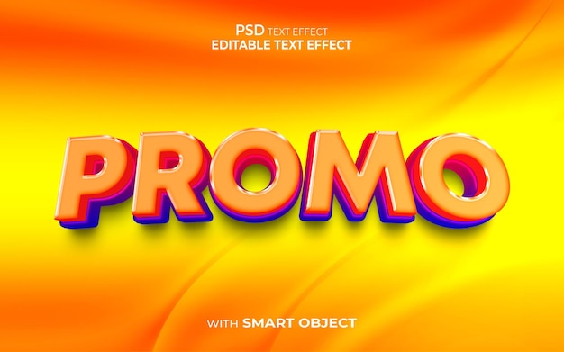 Bearbeitbarer Texteffekt im Super-Promo-3D-Stil
