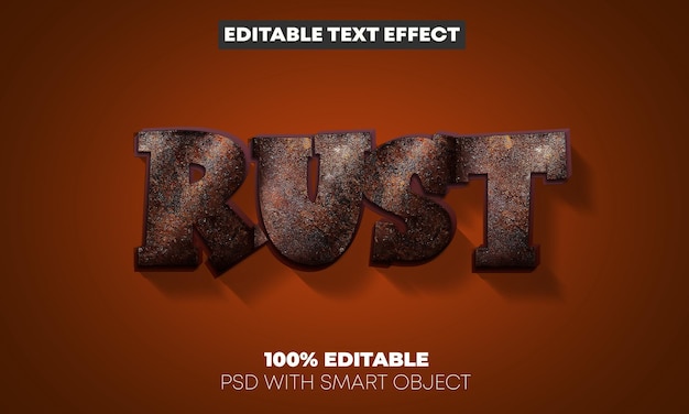 PSD bearbeitbarer texteffekt-rush-textstil