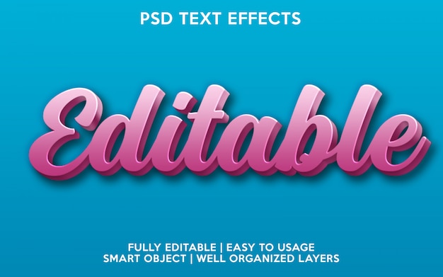 bearbeitbarer Texteffekt