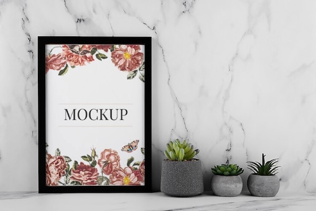 Bearbeitbares PSD-Foto-Rahmen-Mockup
