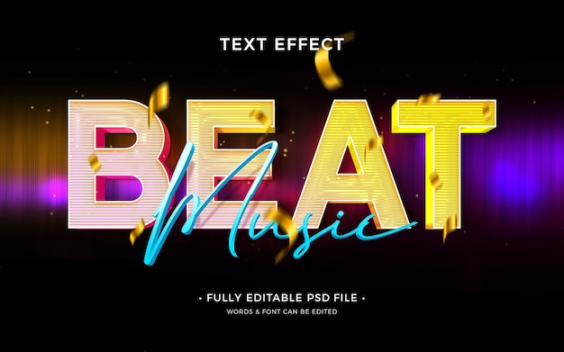 Beat-Text-Effekt