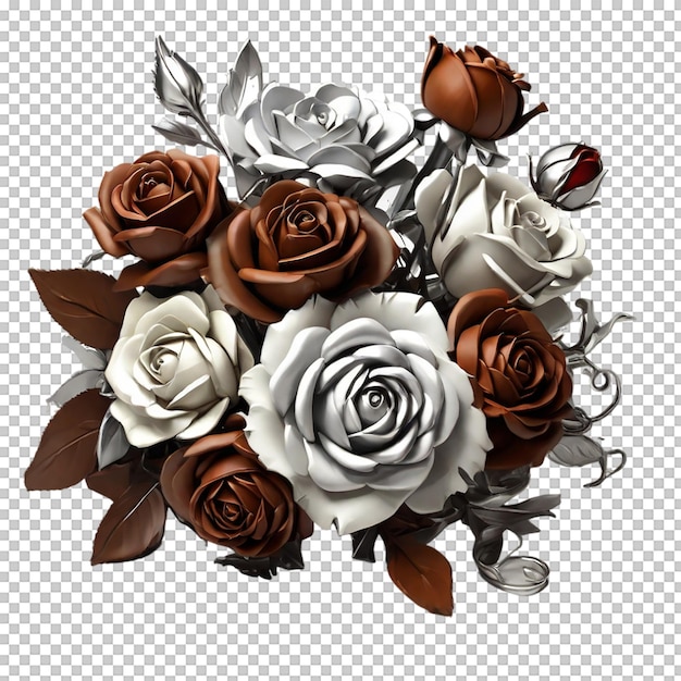 PSD un beau bouquet de fleurs