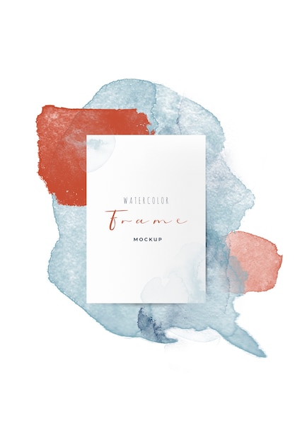 Beau cadre avec des pinceaux aquarelle