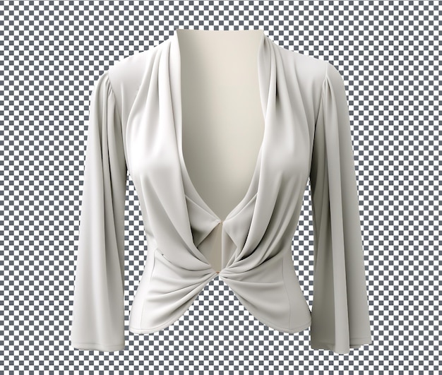 Beau cardigan en enveloppement de boléro d'hiver isolé sur un fond transparent