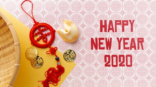Beau concept du nouvel an chinois