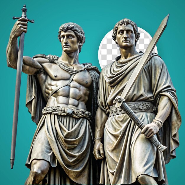 PSD la beauté majestueuse des statues de marbre de style grec