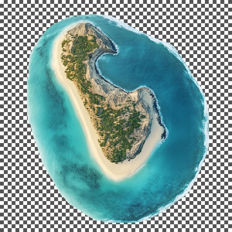 PSD beautiful anguilla isolated on transparent background