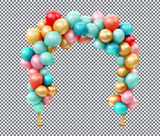 Beautiful Balloons isolated on white background