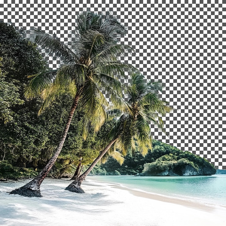 PSD beautiful boracay philippines isolated on transparent background