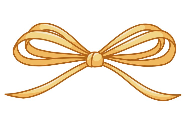 PSD beautiful colored bow