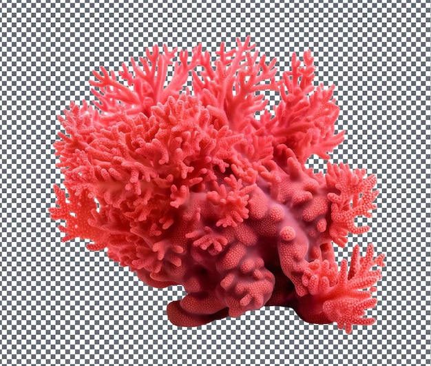 PSD beautiful coral harmony isolated on transparent background