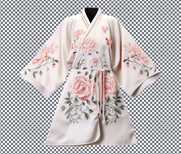 PSD beautiful embroidered hanfu isolated on transparent background