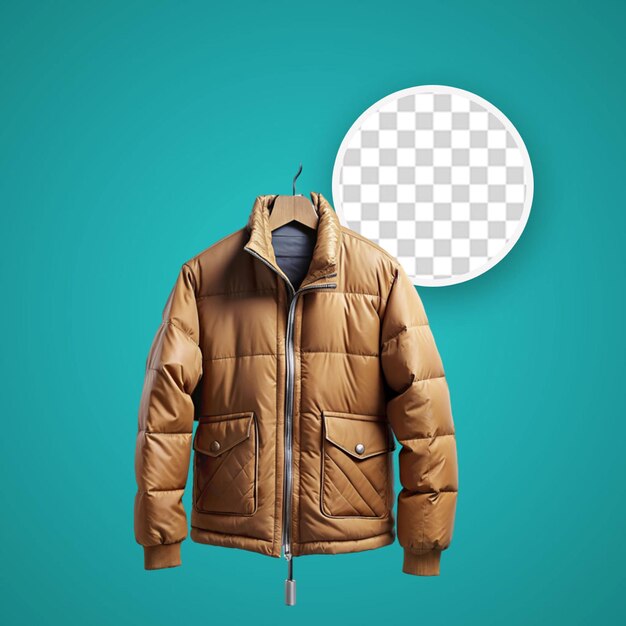 PSD beautiful flight jacket isolated on transparent background