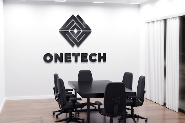 Beautiful Logo Mockup Office Meeting Room