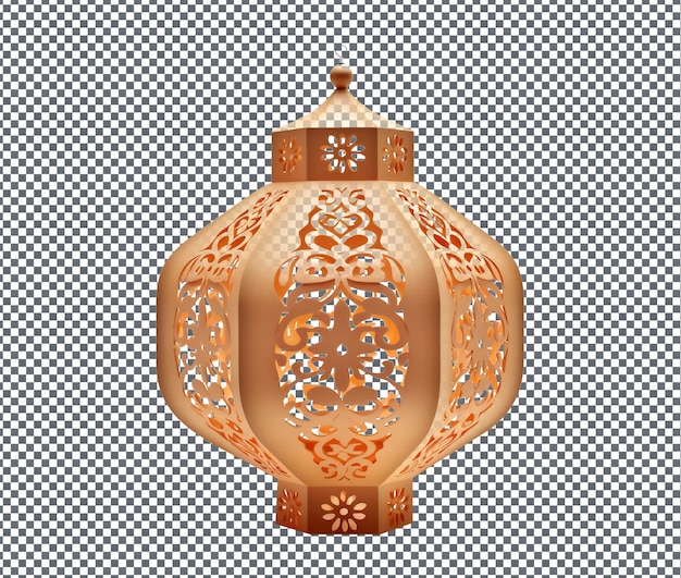 Beautiful Paper Lantern isolated on transparent background