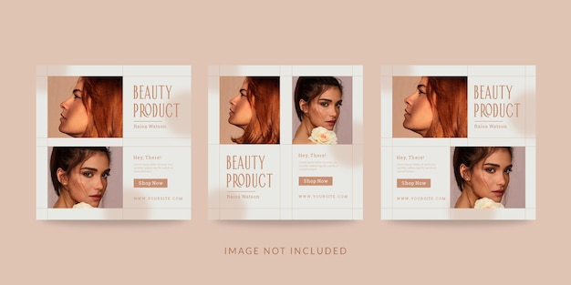 Beauty-Produkt Promotion Social Media Post oder Banner Vorlage