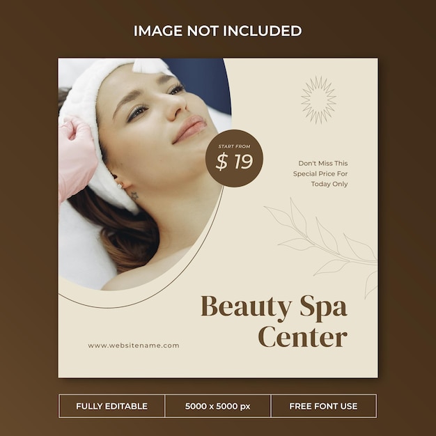 Beauty-Spa-Instagram-Post-Social-Media-Vorlage
