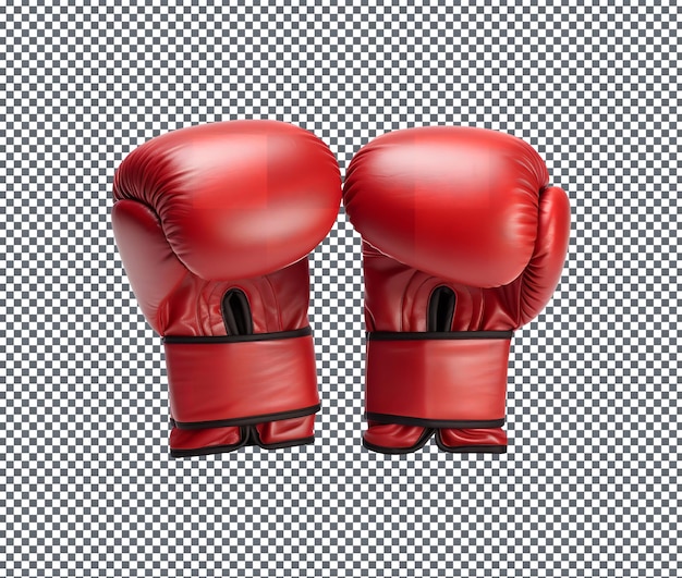 De beaux gants de boxe isolés sur un fond transparent