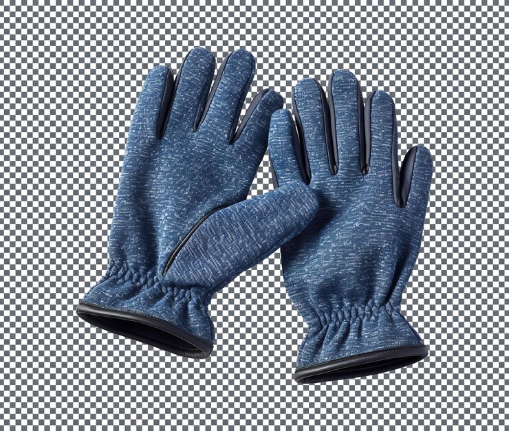 PSD de beaux gants d'hiver isolés sur un fond transparent
