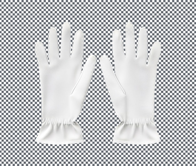 De beaux gants d'hiver isolés sur un fond transparent