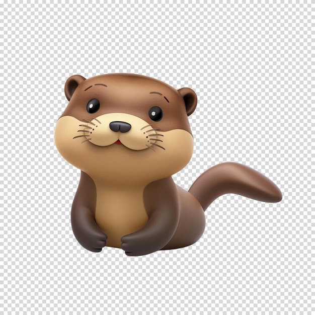 PSD beaver isolado em fundo transparente