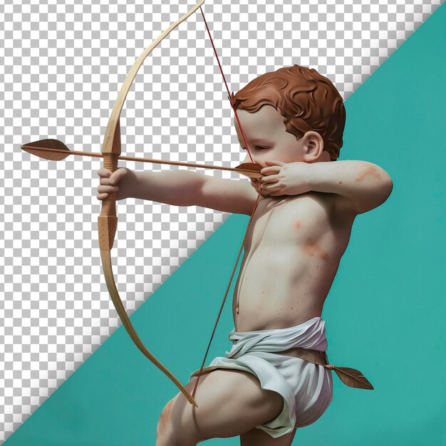 PSD le bébé archer en focus transparent