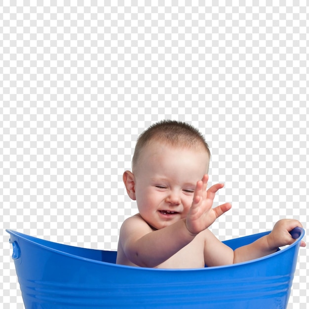 Bebê Desfrutando de Um Banho