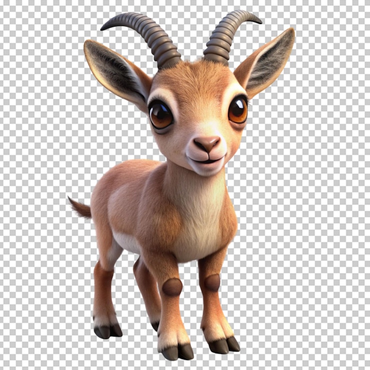PSD el bebé de dibujos animados 3d ibex