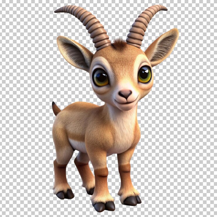 PSD el bebé de dibujos animados 3d ibex