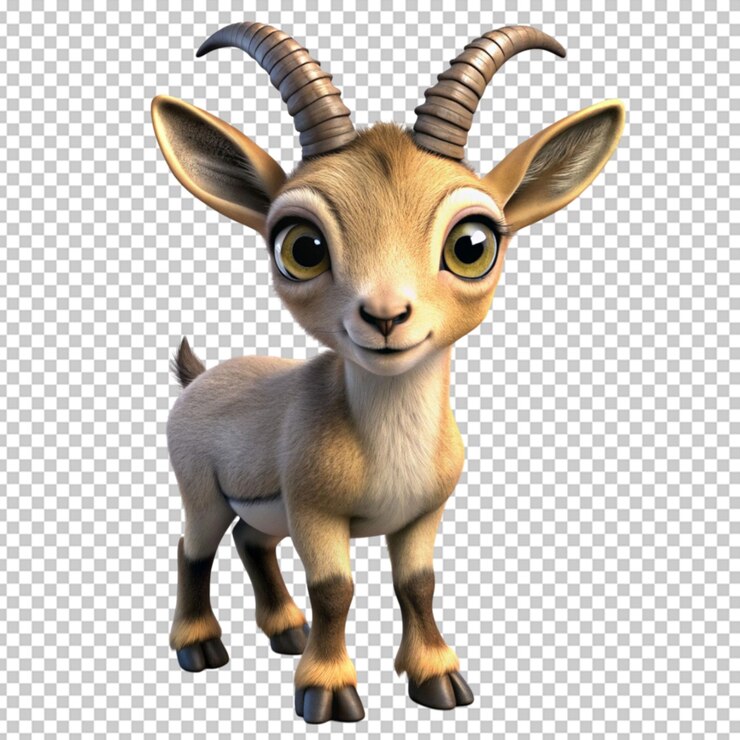 PSD el bebé de dibujos animados 3d ibex