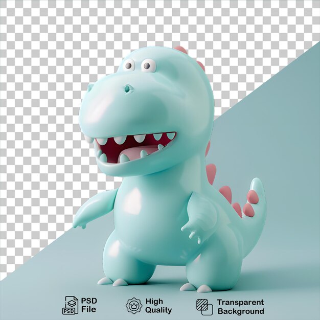 PSD el bebé dinosaurio 3d aislado en un fondo transparente incluye un archivo png