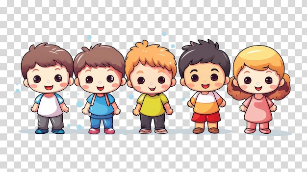 Bebê feliz isolado na ilustração vetorial de fundo transparente