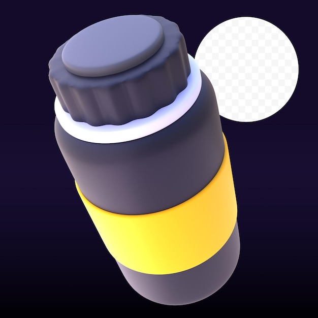 Bebida Bootle en gráfico renderizado 3D