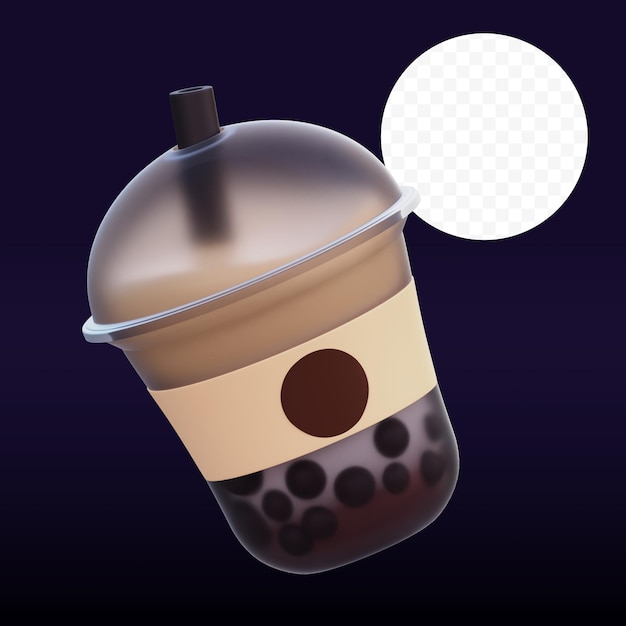 Bebida de burbujas 3d Ilustración de imágenes