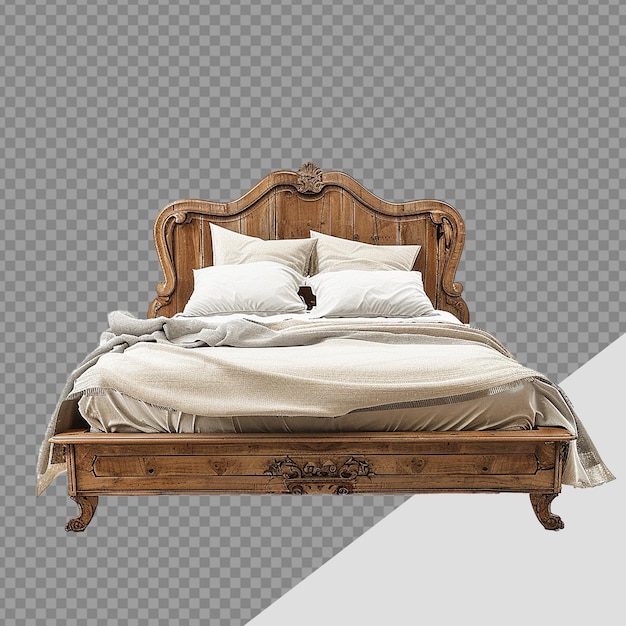 PSD bed png aislado en un fondo transparente